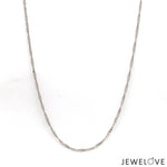 Load image into Gallery viewer, 1mm Japanese Platinum Singapore Chain for Women JL PT CH 1221-A   Jewelove.US
