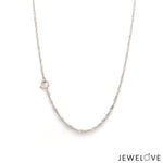 Load image into Gallery viewer, 1.5mm Japanese Platinum Singapore Chain for Women JL PT CH 1221-B   Jewelove.US
