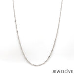 Load image into Gallery viewer, 1.5mm Japanese Platinum Singapore Chain for Women JL PT CH 1221-B   Jewelove.US
