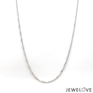 1.5mm Japanese Platinum Singapore Chain for Women JL PT CH 1221-B   Jewelove.US