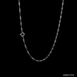 Load image into Gallery viewer, 1.5mm Japanese Platinum Singapore Chain for Women JL PT CH 1221-B   Jewelove.US
