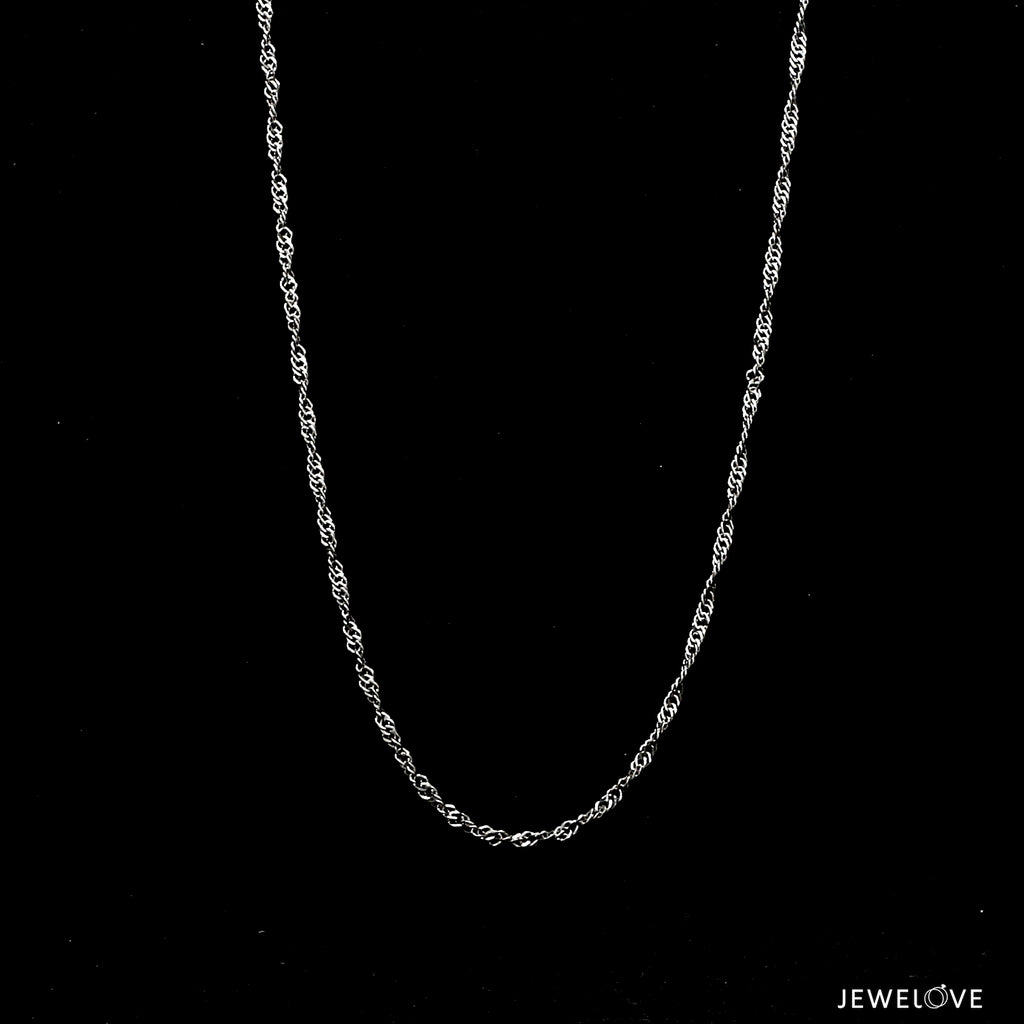 1.5mm Japanese Platinum Singapore Chain for Women JL PT CH 1221-B   Jewelove.US