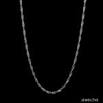 Load image into Gallery viewer, 1.5mm Japanese Platinum Singapore Chain for Women JL PT CH 1221-B   Jewelove.US
