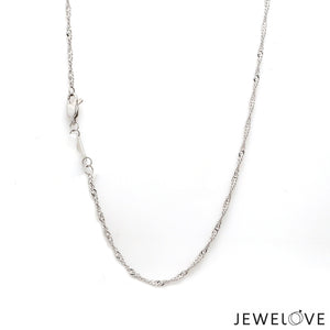 1.5mm Japanese Platinum Singapore Chain for Women JL PT CH 1221-B   Jewelove.US