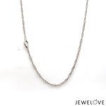 Load image into Gallery viewer, 2mm Japanese Platinum Singapore Chain for Women JL PT CH 1221   Jewelove.US
