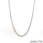 Load image into Gallery viewer, 2mm Japanese Platinum Singapore Chain for Women JL PT CH 1221
