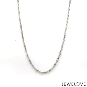 2mm Japanese Platinum Singapore Chain for Women JL PT CH 1221