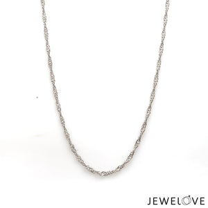 2mm Japanese Platinum Singapore Chain for Women JL PT CH 1221   Jewelove.US