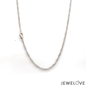 2mm Japanese Platinum Singapore Chain for Women JL PT CH 1221