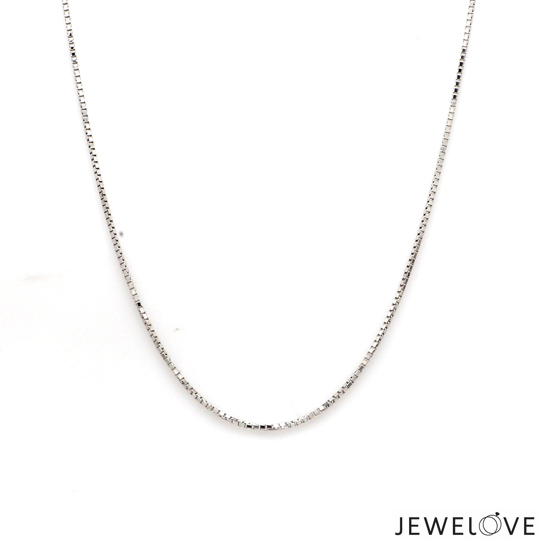 1mm Japanese Platinum Box Adjustable Chain SJ PTO 702-D   Jewelove