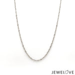 Load image into Gallery viewer, 1.5mm Platinum Flat Rope Japanese Chain for Women JL PT CH 1225   Jewelove.US
