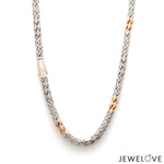 Load image into Gallery viewer, 4.5mm Platinum Two-Tone Chain with Matte Finish for Men JL PT CH 1230   Jewelove.US
