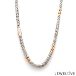 Load image into Gallery viewer, 4.5mm Platinum Two-Tone Chain with Matte Finish for Men JL PT CH 1230   Jewelove.US

