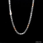 Load image into Gallery viewer, 4.5mm Platinum Two-Tone Chain with Matte Finish for Men JL PT CH 1230   Jewelove.US
