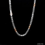 Load image into Gallery viewer, 4.5mm Platinum Two-Tone Chain with Matte Finish for Men JL PT CH 1230
