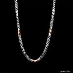 Load image into Gallery viewer, 4.5mm Platinum Two-Tone Chain with Matte Finish for Men JL PT CH 1230   Jewelove.US
