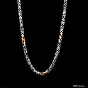4.5mm Platinum Two-Tone Chain with Matte Finish for Men JL PT CH 1230