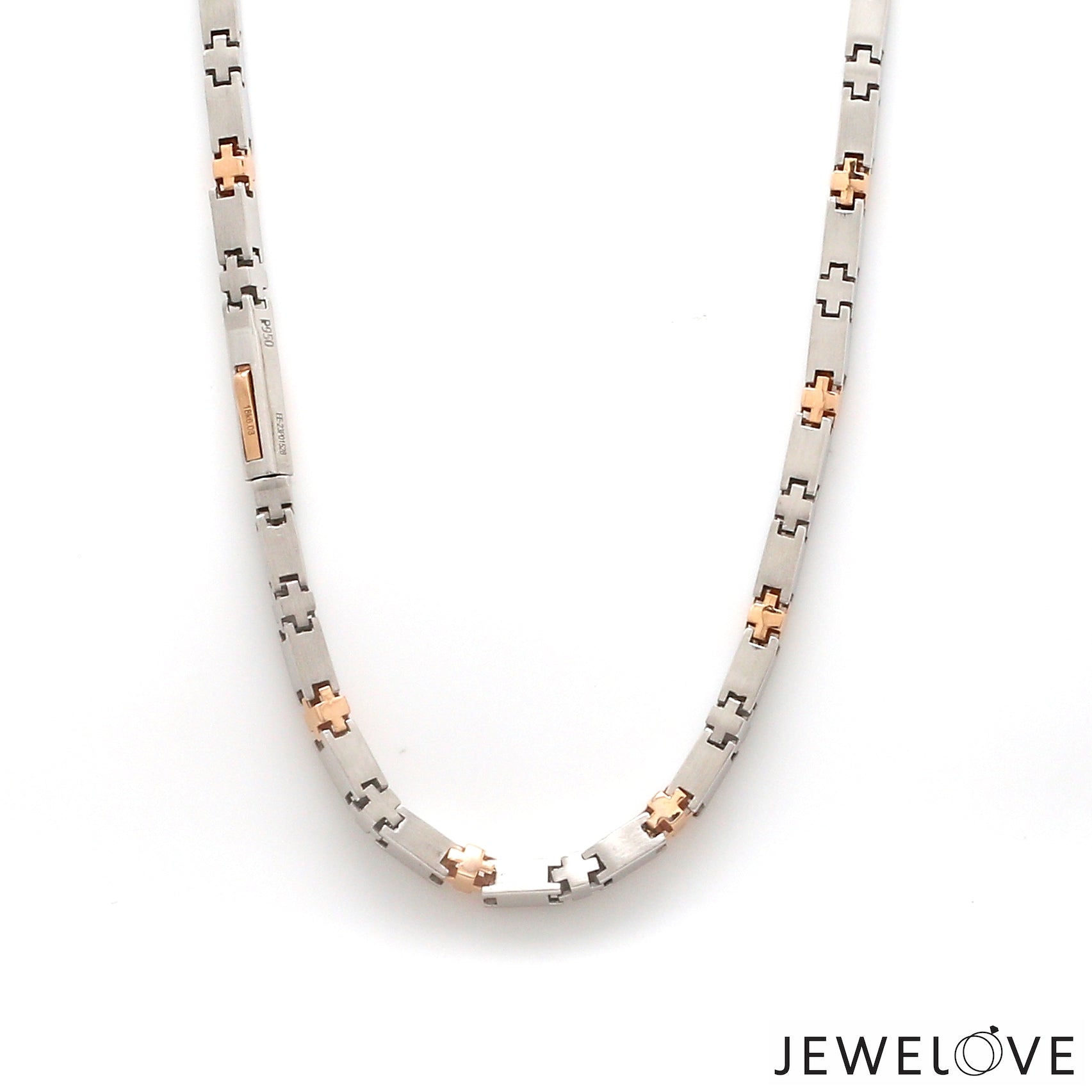 3.5mm Platinum Two-Tone Chain with Matte Finish for Men JL PT CH 1232   Jewelove.US