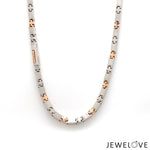 Load image into Gallery viewer, 3.5mm Platinum Two-Tone Chain with Matte Finish for Men JL PT CH 1232   Jewelove.US
