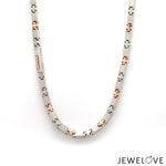 Load image into Gallery viewer, 3.5mm Platinum Two-Tone Chain with Matte Finish for Men JL PT CH 1232
