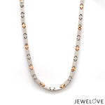 Load image into Gallery viewer, 3.5mm Platinum Two-Tone Chain with Matte Finish for Men JL PT CH 1232   Jewelove.US
