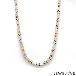 3.5mm Platinum Two-Tone Chain with Matte Finish for Men JL PT CH 1232