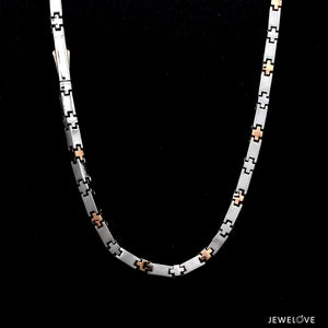 3.5mm Platinum Two-Tone Chain with Matte Finish for Men JL PT CH 1232   Jewelove.US