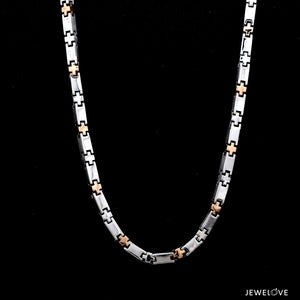 3.5mm Platinum Two-Tone Chain with Matte Finish for Men JL PT CH 1232   Jewelove.US