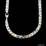 Load image into Gallery viewer, 6mm Platinum Rose Gold Chain with Matte Finish for Men JL PT CH 1233   Jewelove.US
