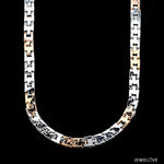 Load image into Gallery viewer, 6mm Platinum Rose Gold Chain with Matte Finish for Men JL PT CH 1233   Jewelove.US
