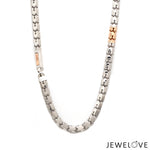 Load image into Gallery viewer, 4.5mm Platinum Rose Gold Chain with Matte Finish for Men JL PT CH 1234   Jewelove.US
