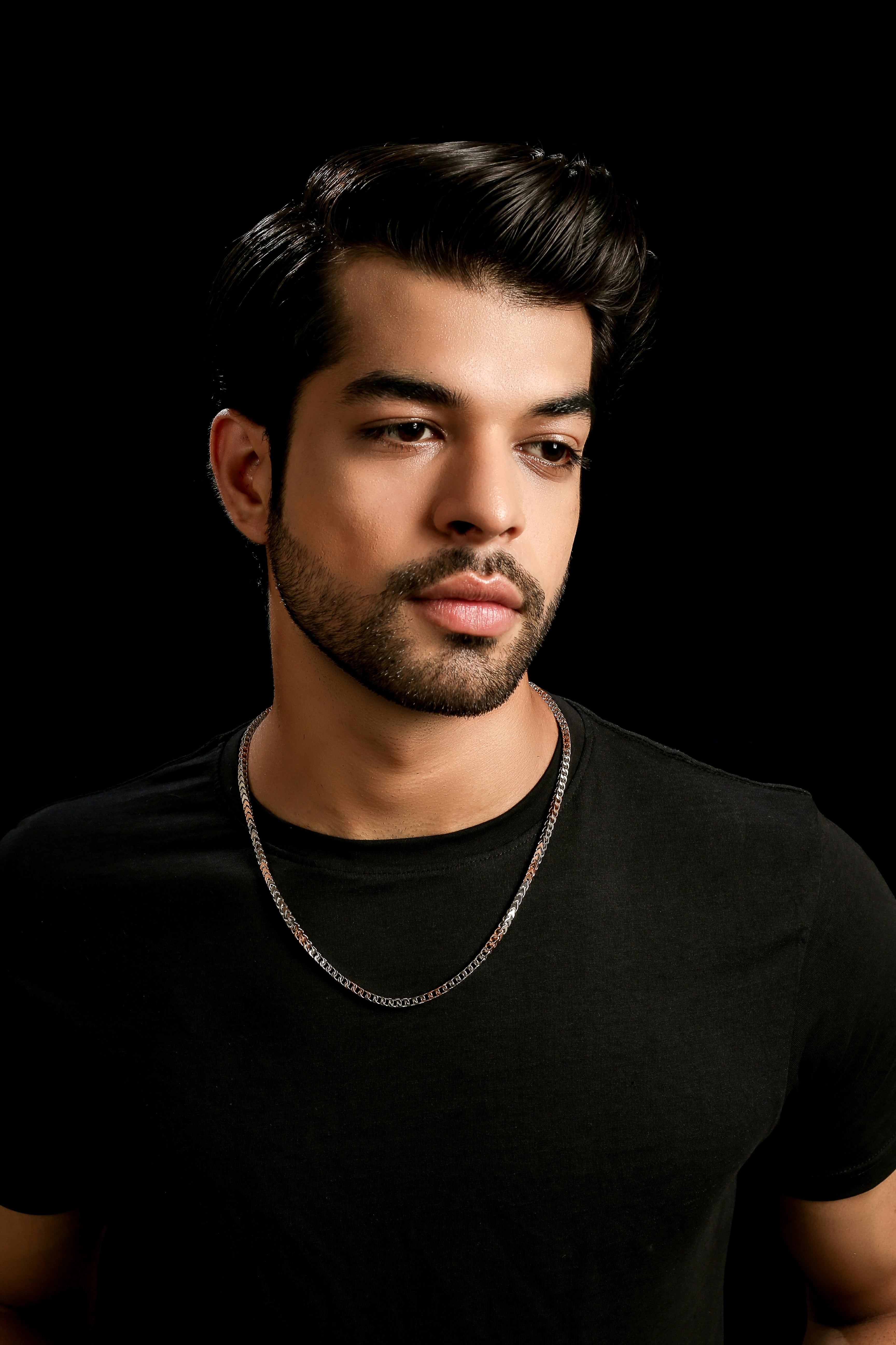 3.75mm Platinum Rose Gold Chain with Matte Finish for Men JL PT CH 1235   Jewelove.US