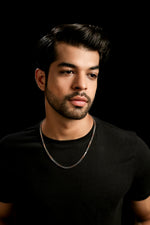 Load image into Gallery viewer, 3.75mm Platinum Rose Gold Chain with Matte Finish for Men JL PT CH 1235   Jewelove.US
