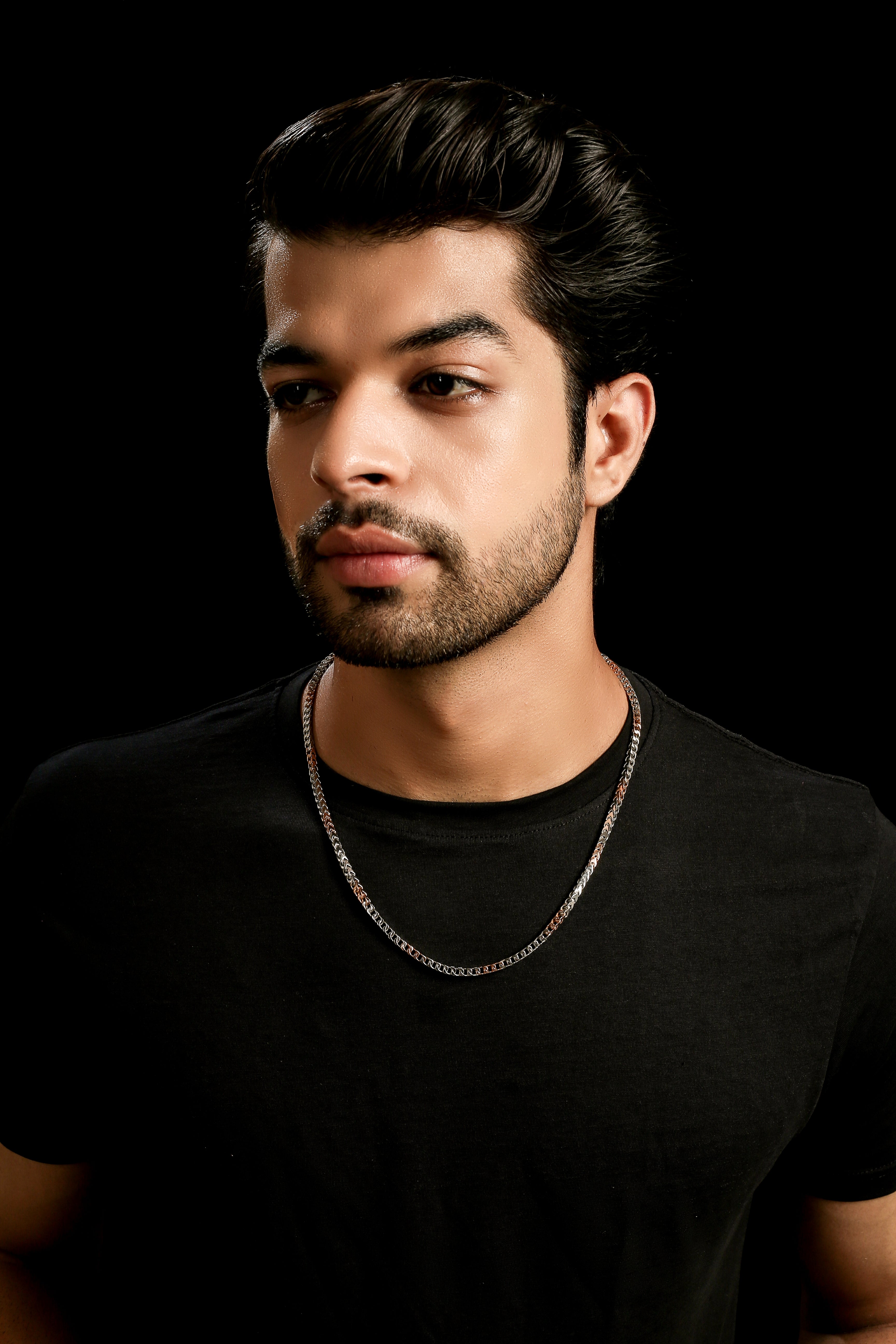 3.75mm Platinum Rose Gold Chain with Matte Finish for Men JL PT CH 1235   Jewelove.US