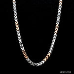 Load image into Gallery viewer, 3.75mm Platinum Rose Gold Chain with Matte Finish for Men JL PT CH 1235   Jewelove.US

