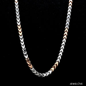 3.75mm Platinum Rose Gold Chain with Matte Finish for Men JL PT CH 1235   Jewelove.US
