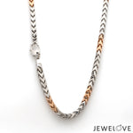 Load image into Gallery viewer, 3.75mm Platinum Rose Gold Chain with Matte Finish for Men JL PT CH 1235   Jewelove.US
