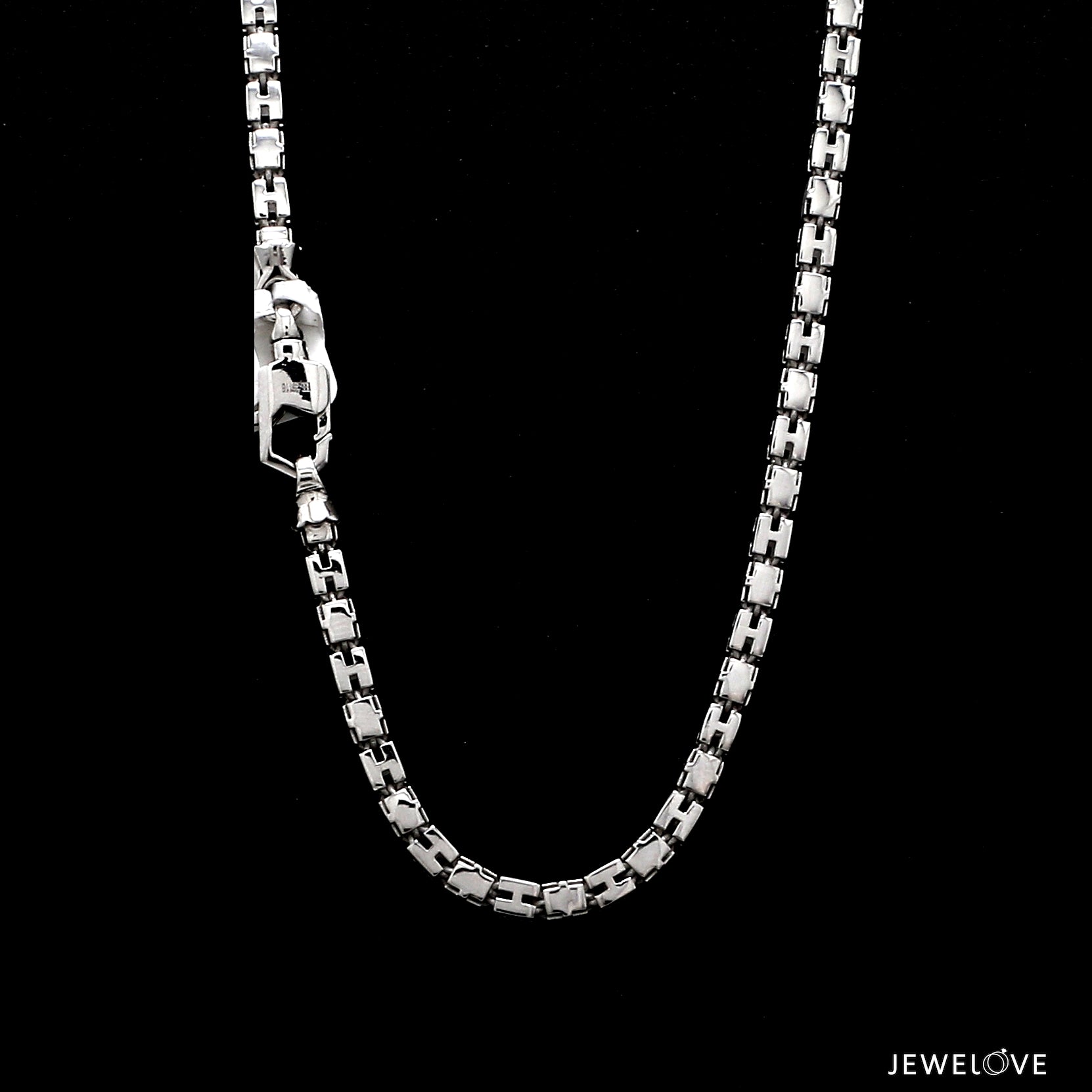 3.25mm Platinum Rose Gold Chain with Matte Finish for Men JL PT CH 1236   Jewelove.US