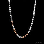 Load image into Gallery viewer, 3.25mm Platinum Rose Gold Chain with Matte Finish for Men JL PT CH 1236   Jewelove.US
