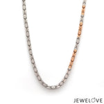 Load image into Gallery viewer, 3.25mm Platinum Rose Gold Chain with Matte Finish for Men JL PT CH 1236   Jewelove.US

