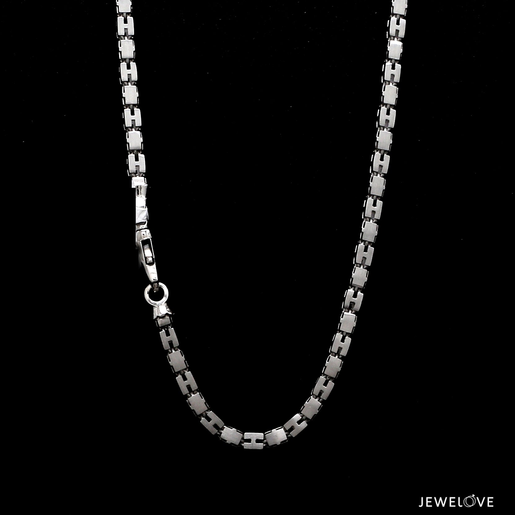 3.25mm Platinum Rose Gold Chain with Matte Finish for Men JL PT CH 1236   Jewelove.US