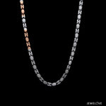 Load image into Gallery viewer, 3.25mm Platinum Rose Gold Chain with Matte Finish for Men JL PT CH 1236   Jewelove.US
