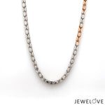 Load image into Gallery viewer, 3.25mm Platinum Rose Gold Chain with Matte Finish for Men JL PT CH 1236   Jewelove.US
