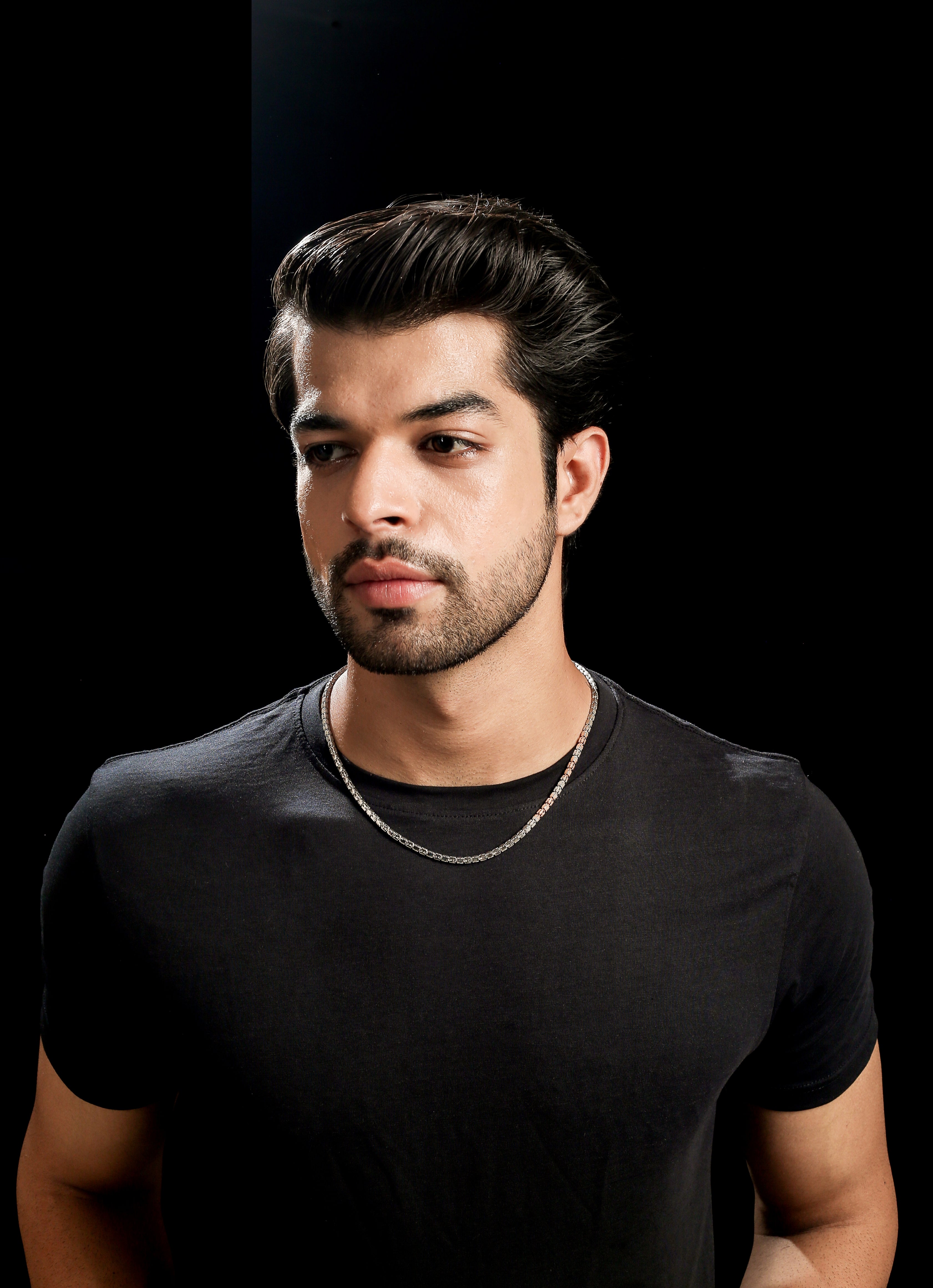 3.25mm Platinum Rose Gold Chain with Matte Finish for Men JL PT CH 1236   Jewelove.US