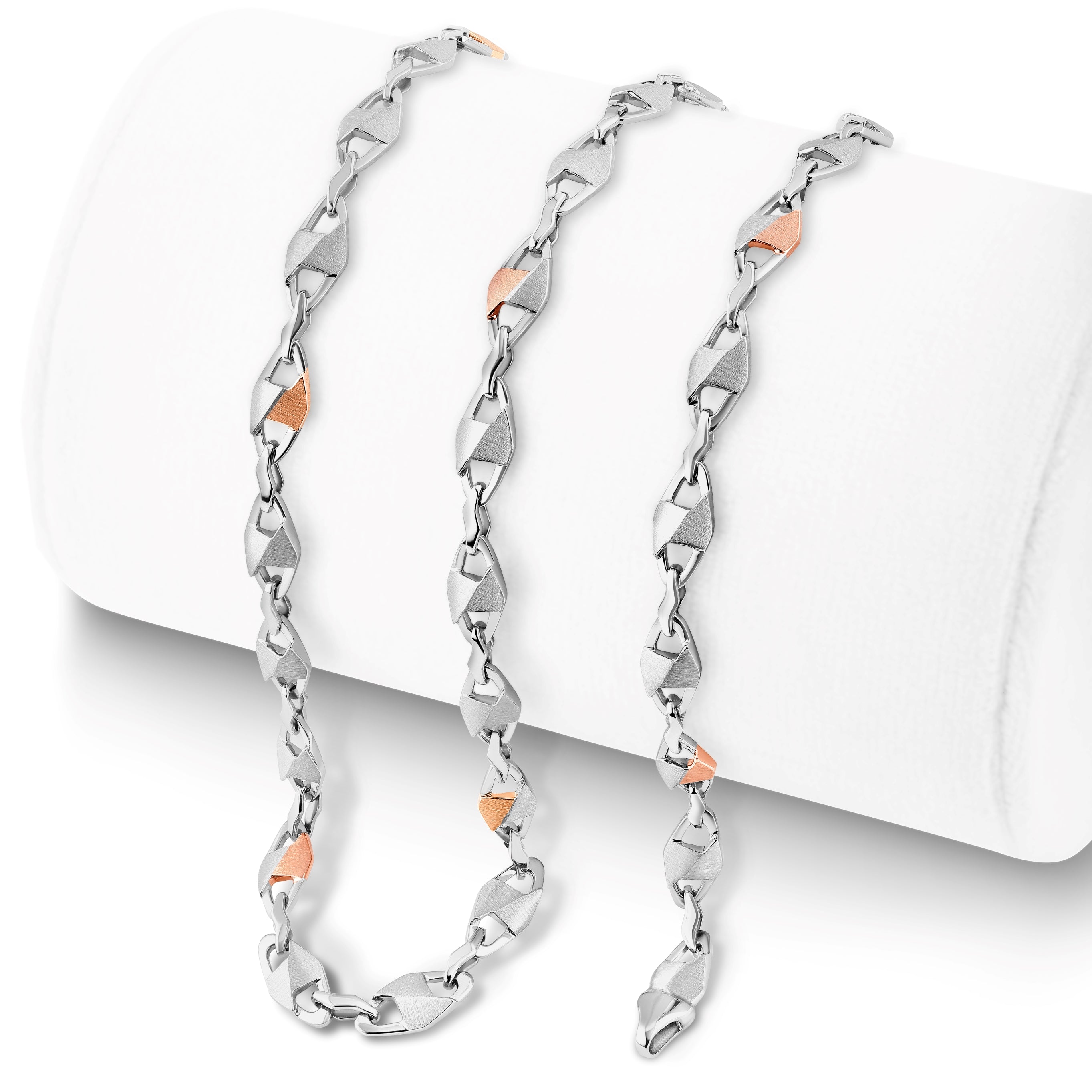 Men of Platinum | Rose Gold Fusion Chain for Men JL PT CH 1244   Jewelove.US