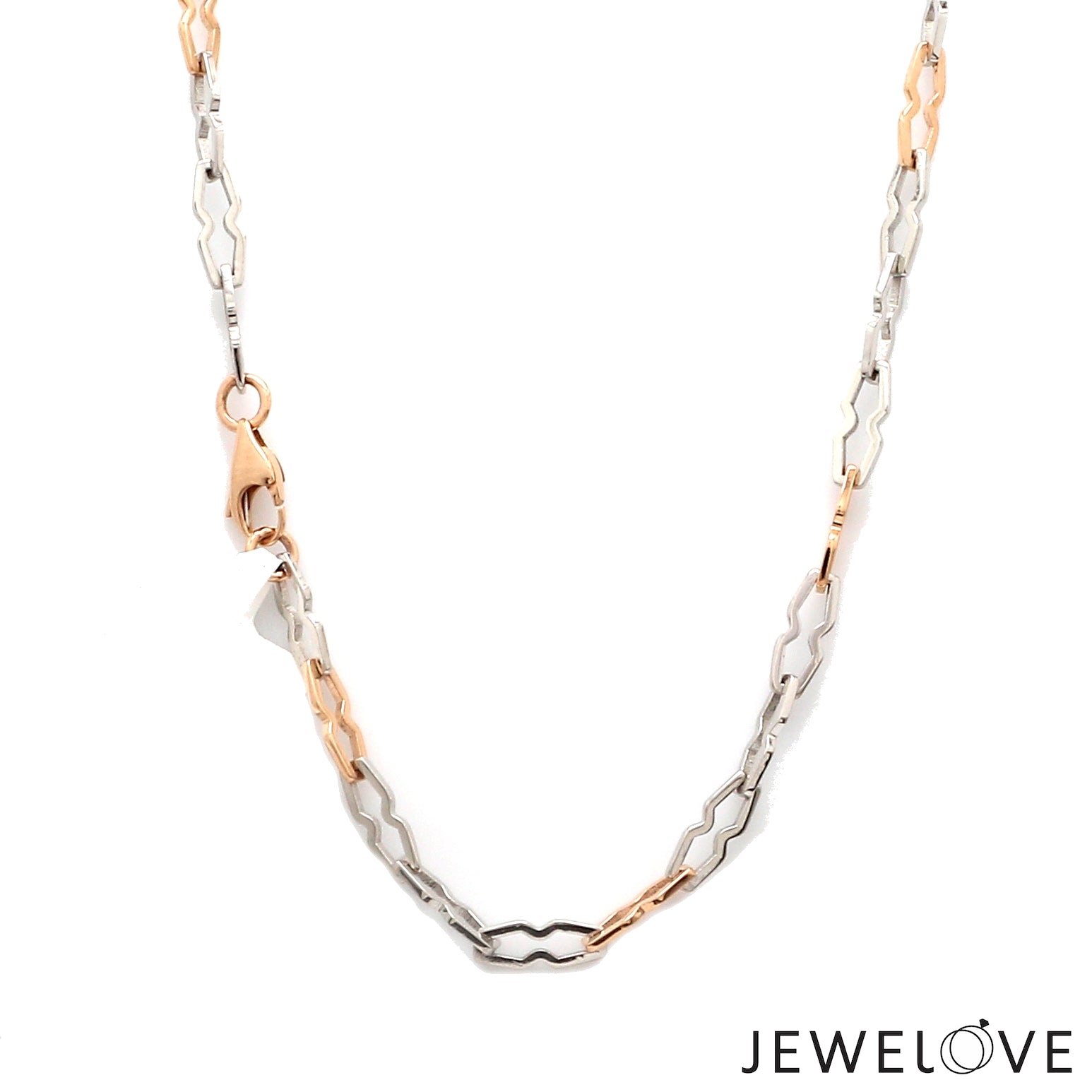 3.75mm Men of Platinum | Rose Gold Links Chain for Men JL PT CH 1249-A   Jewelove.US