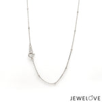 Load image into Gallery viewer, Platinum Japanese Cable Chain with Diamond Cut Balls for Women JL PT CH 1252   Jewelove.US
