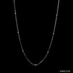 Load image into Gallery viewer, Platinum Japanese Cable Chain with Diamond Cut Balls for Women JL PT CH 1252   Jewelove.US
