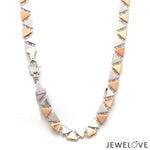 Load image into Gallery viewer, Men of Platinum | 6.25mm Triangle Links Platinum Rose Gold Chain for Men JL PT CH 1353
