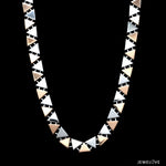 Load image into Gallery viewer, Men of Platinum | 6.25mm Triangle Links Platinum Rose Gold Chain for Men JL PT CH 1353
